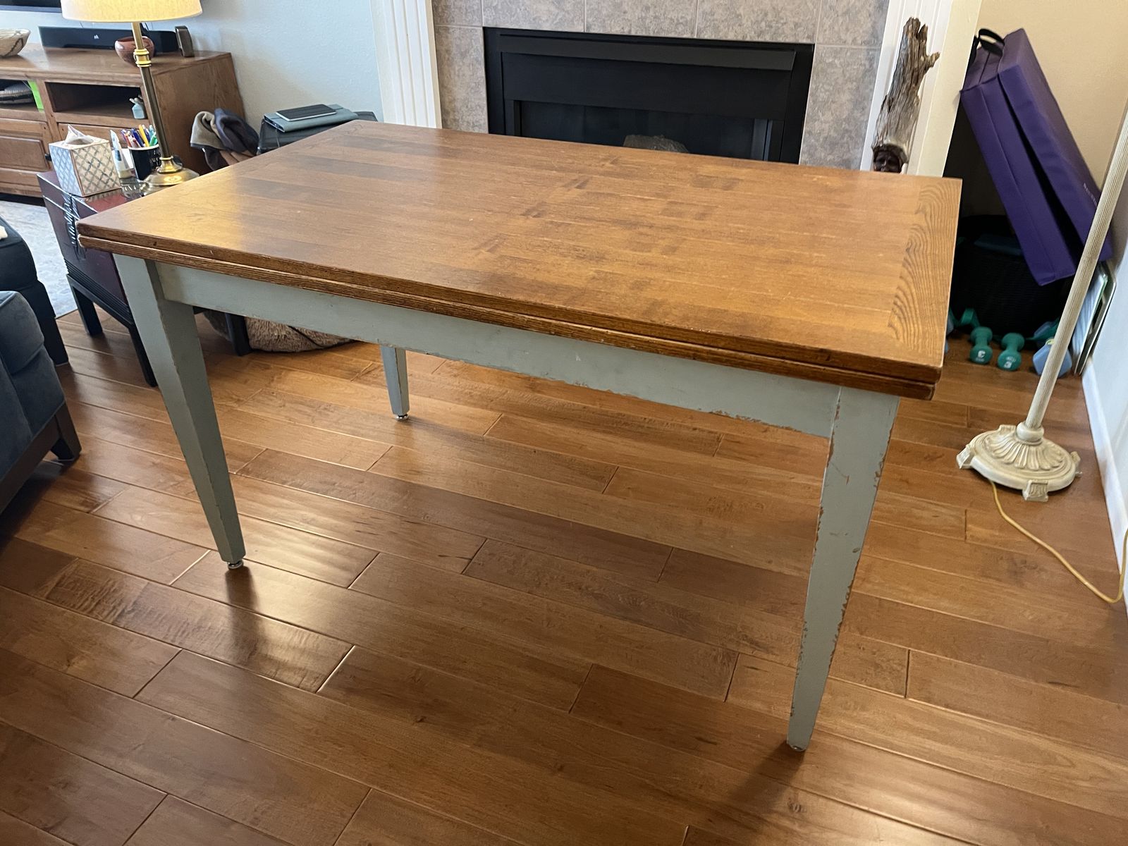 French Farmhouse Antique Table - Extends To Seat 8