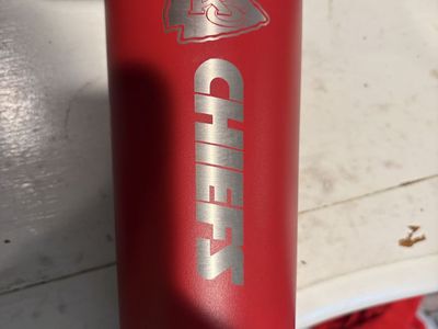 Kansas City Chiefs Red Stainless Steel Tumbler Cup with Lid - NFL Football Team Travel Mug