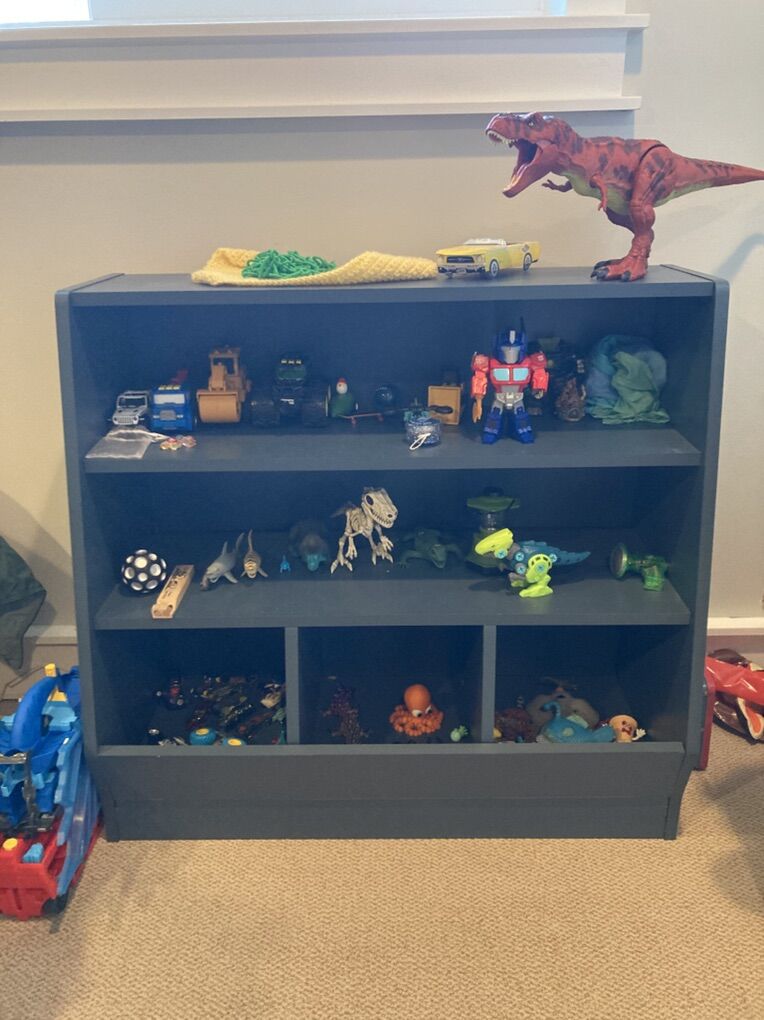 2 Matching Blue Shelves