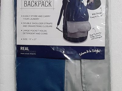 Heavy Duty Laundry Backpack - 15 inch x 27 inch - New