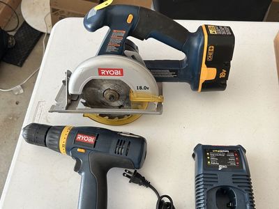 Ryobi 18V One+ Cordless Drill and Circular Saw Combo with Charger