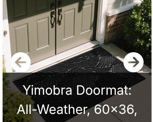 5 ft x 3 ft Doormat (NEW)