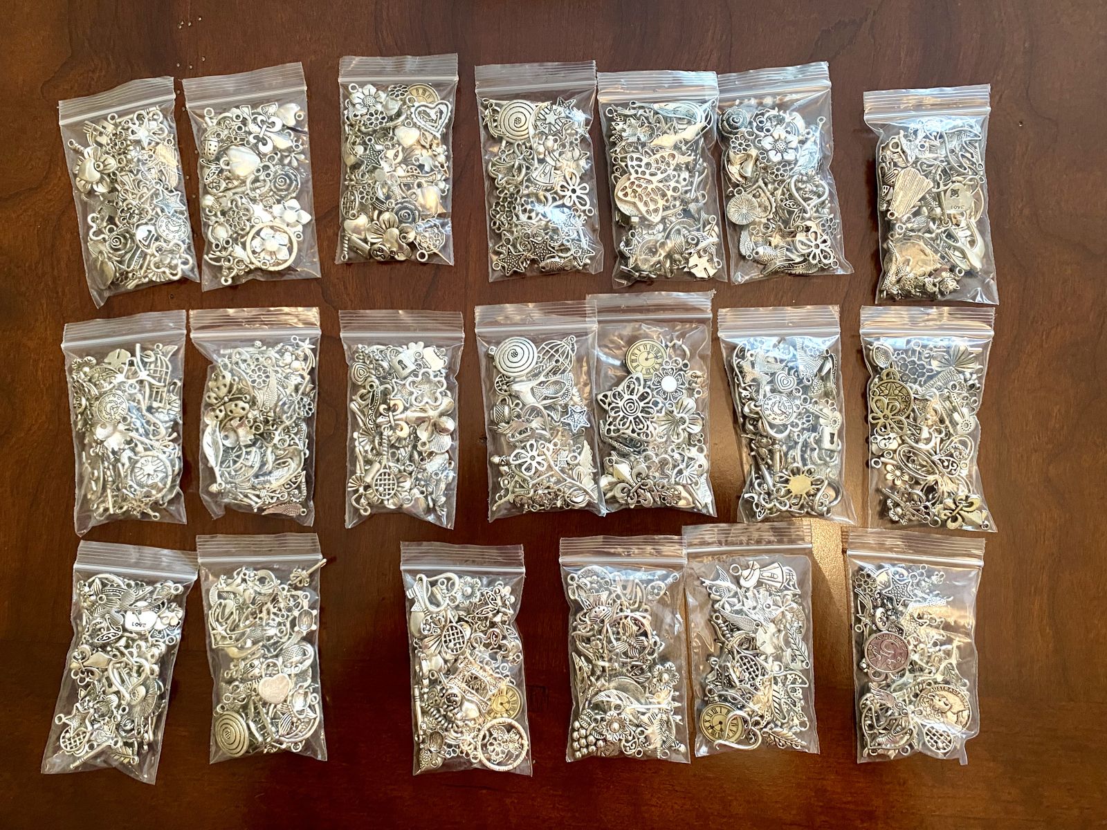 NEW - 50+ Charms Each Bag #2 - You get to choose which bags you want - $8 each or 2/$15
