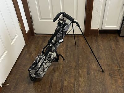 Adam’s golf range bag