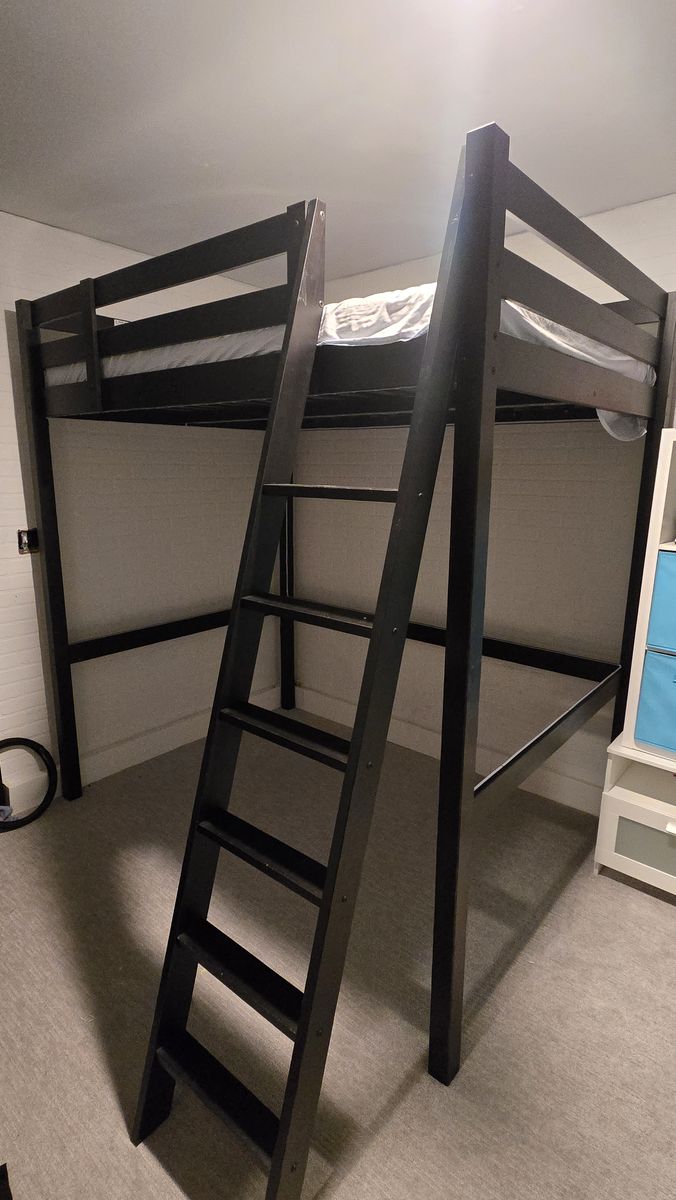 IKEA STORÅ Full-size Loft Bed – Black – Excellent Condition – $300 obo