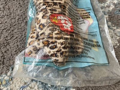 RARE McDonalds TAG ERROR 1999/1993 Freckles The Leopard beanie baby