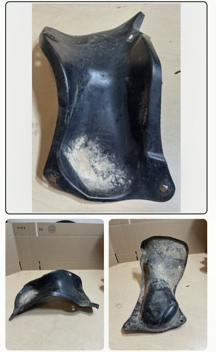96-02 TOYOTA 4RUNNER V6 FUEL TANK FILLER FLUID PIPE GUARD SHIELD, COVER OEM. b44