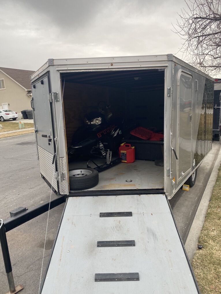 Snowmobile And Enclosed TraIler Package Deal