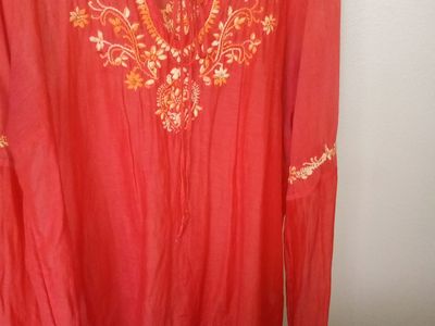 Vintage lucky brand pheasant blouse shirt