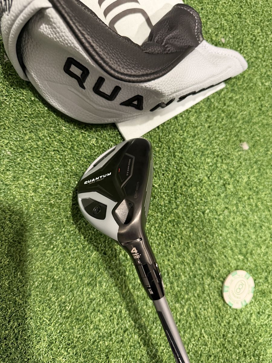 NEW Callaway Quantum Max Fast 4 Hybrid Denali Frost Silver 70g 6.0 Stiff W/HC