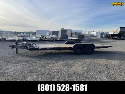 RawMaxx 7x22 G7X I-Beam Gravity Tilt Equipment Trailer