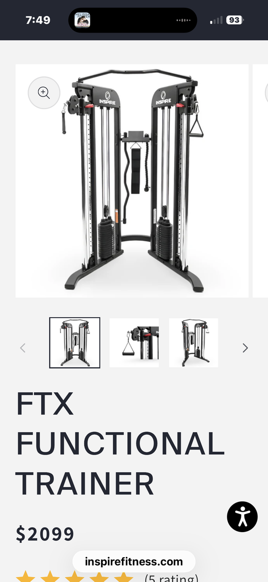 Centre Trainer weight set (Inspire FTX)