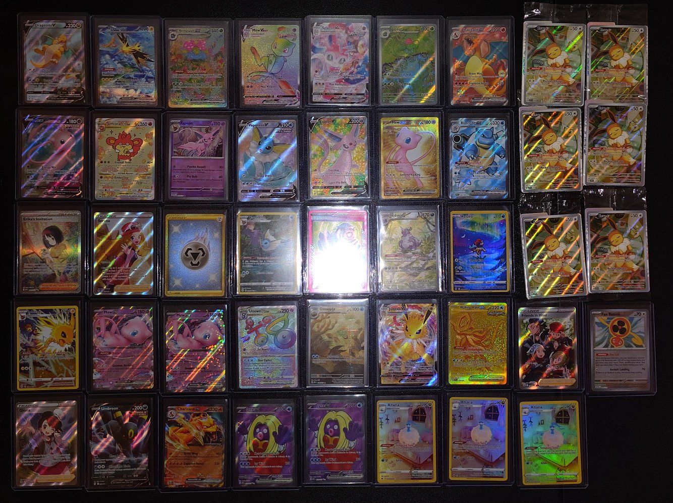 Pokemon TCG Holo & Full Art Card Lot - Singles (43 Cards)
