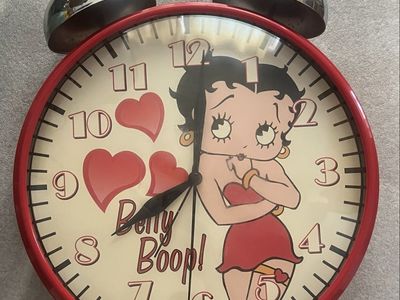 Vintage 2005 Betty Boop Jumbo Twin-Bell Alarm Clock (Fully Working!)