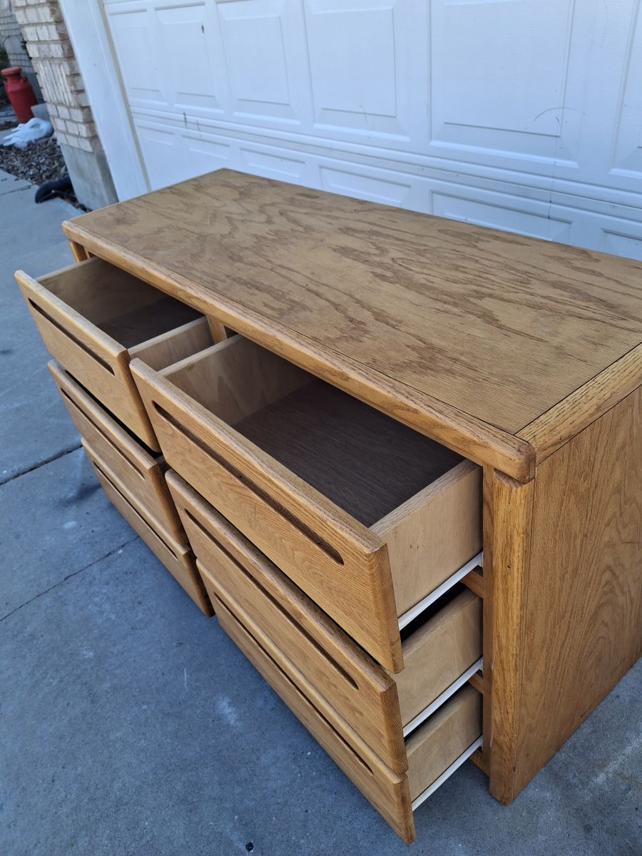 real oak wood 6 drawers kids dresser