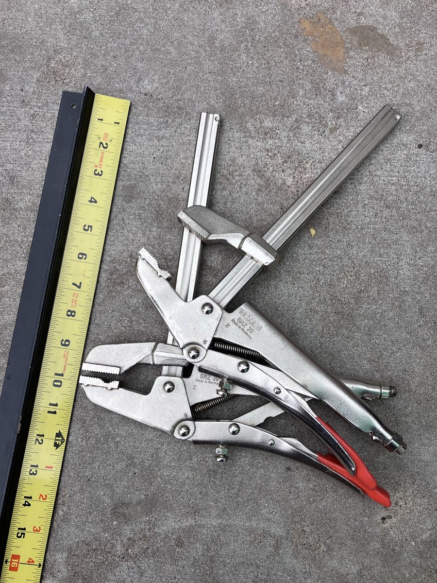Pair of Bessey GRZ 20 SuperGrip 200mm Jaw Capacity Gripping Pliers