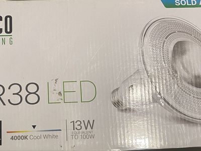 Sunco PAR38 LED Light Bulbs, brand new stuido lighting spot light, temp 4000k cool white, flood light