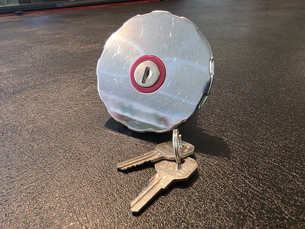 Vintage Chrome Locking Gas Cap 1979-Up