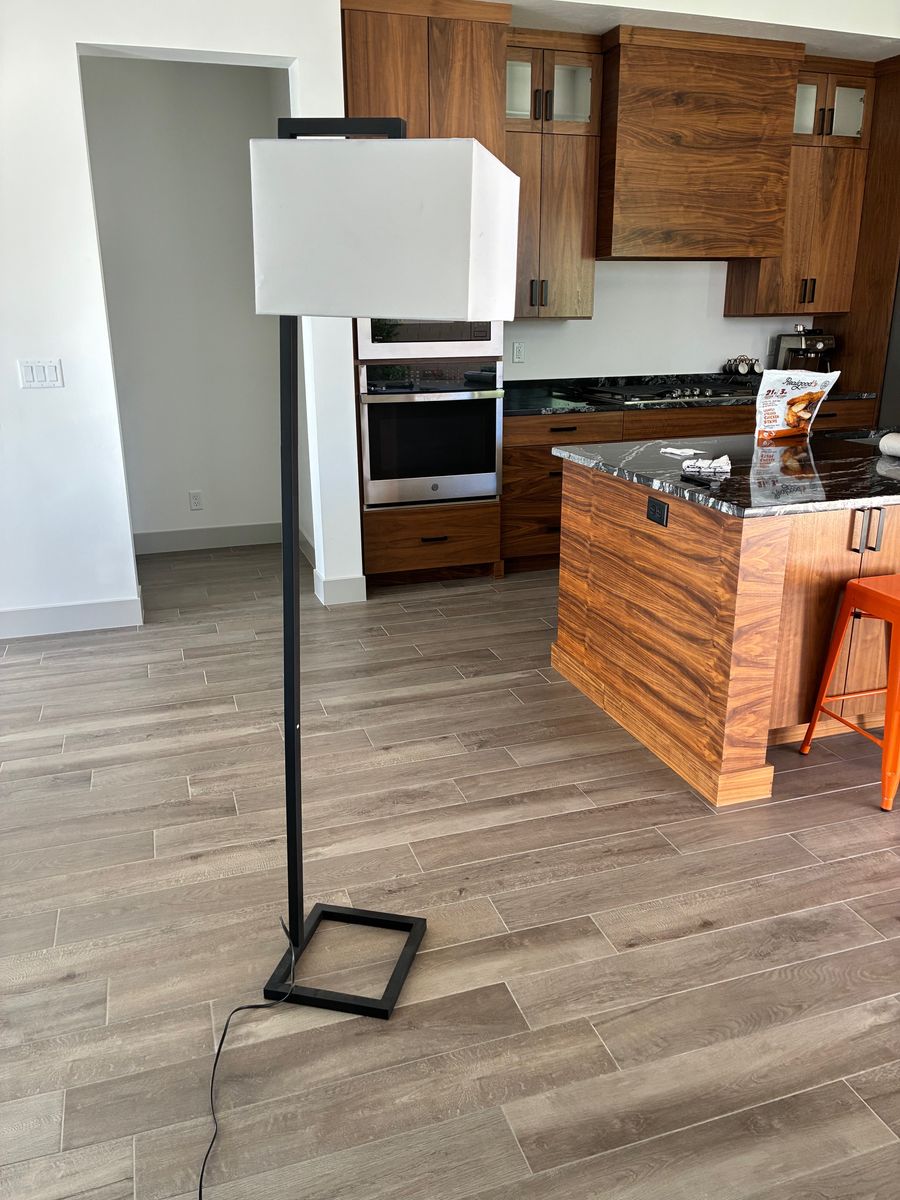 Pair of modern floor lamps