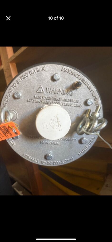 Various Size Test Plug 8, 12-24, 24 30 36