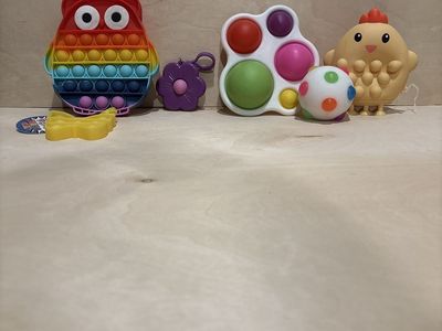 Sensory Fidget Toy Lot - Pop Its, Simple Dimple, Stress Ball, Chicken