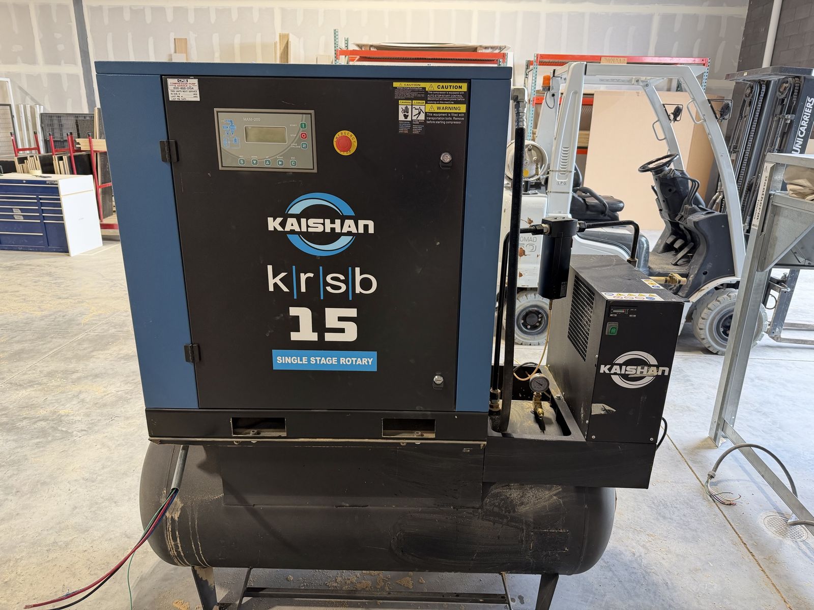 15 hp screw air compressor