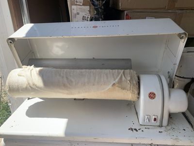 Antique vintage rotary or roller iron