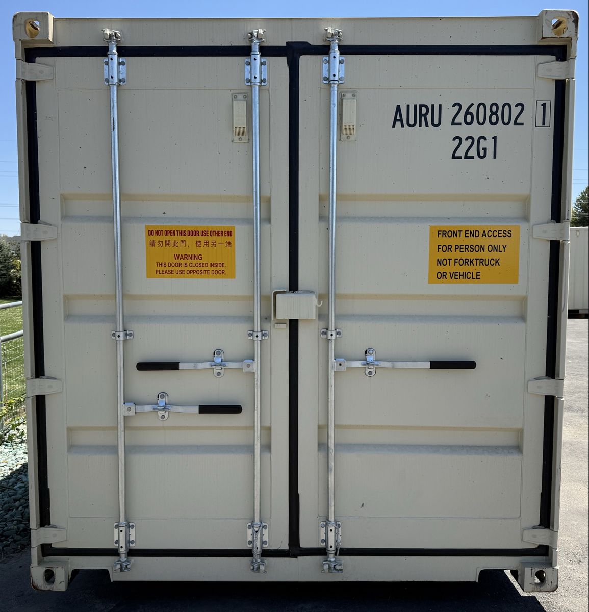 20ft Double-Door Tunnel Shipping Container