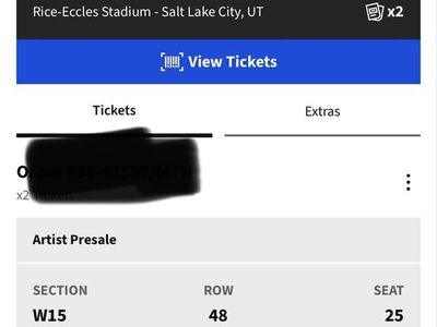 2 Post Malone and Jelly Roll tickets SLC 7/28