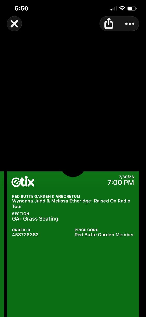 Concert tickets