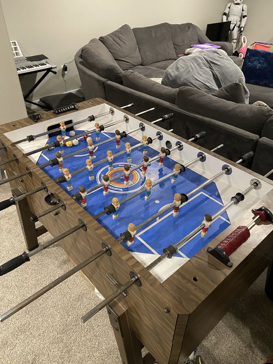 Tournament soccer foosball table