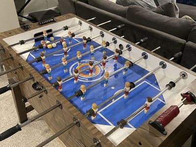 Tournament soccer foosball table