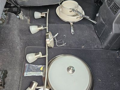 two light fixtures - ceramic cookware