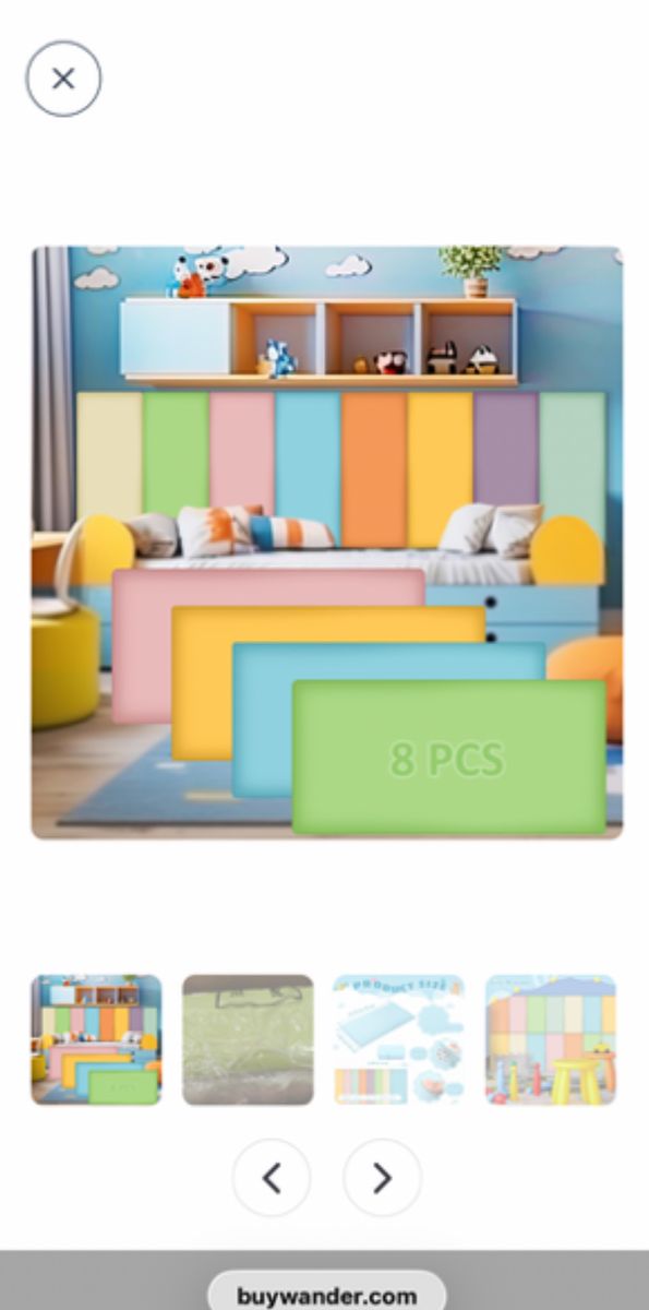 Hahafelt playroom wall padding