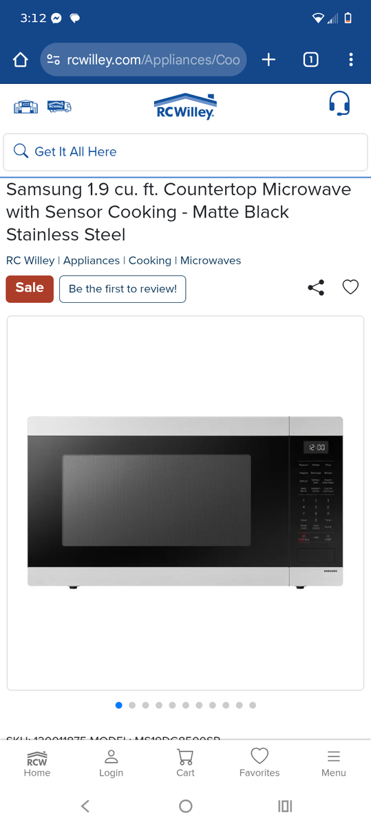 Samsung smart sensing technology microwave