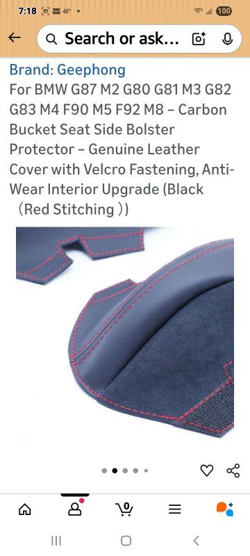 New in Box! BMW M-Cars Side Seat Bolster