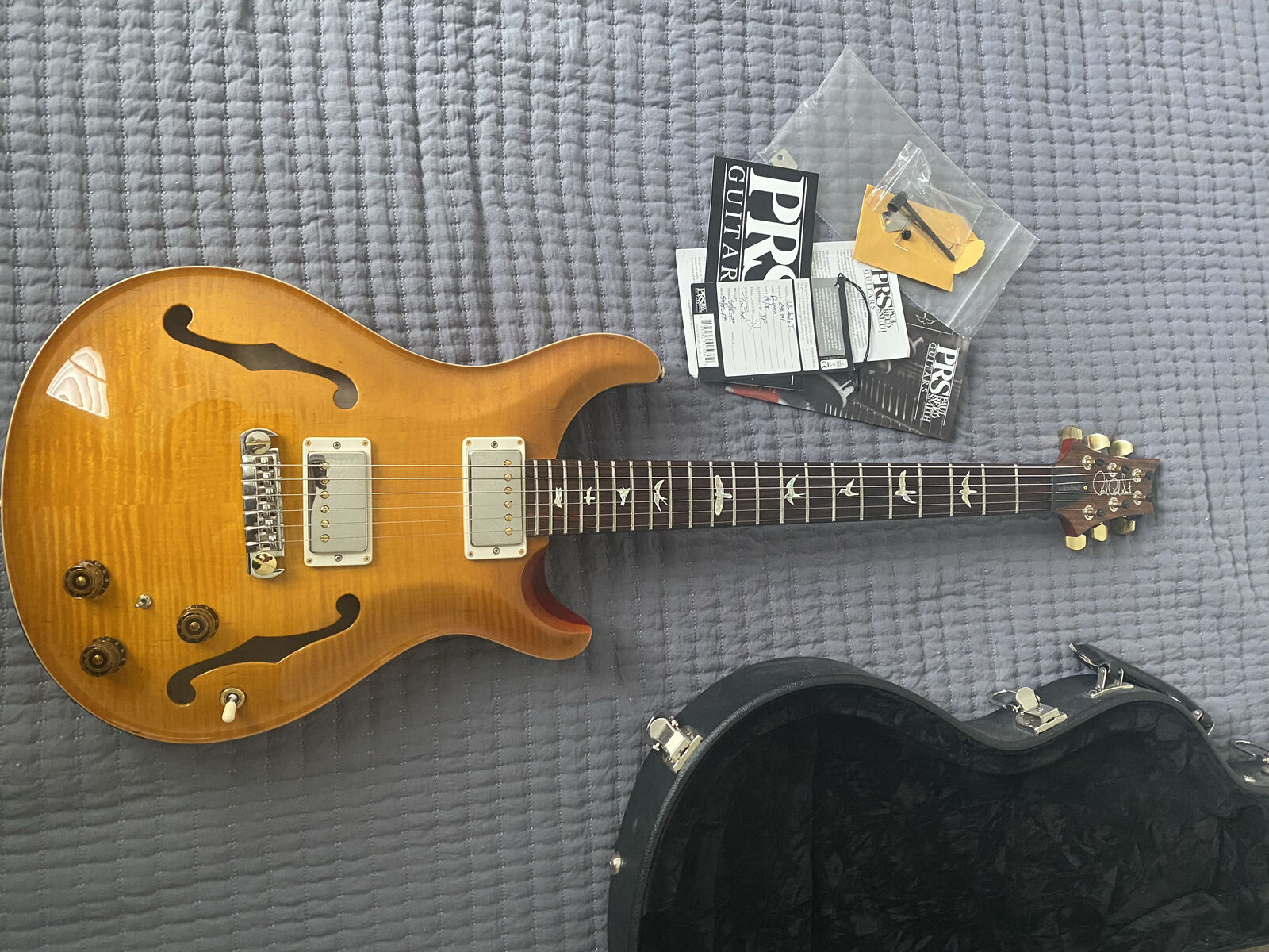 10-top PRS HBii Piezo (not SE) with case and case candy