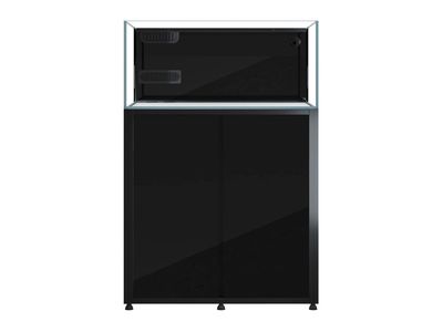 Cade Reef 900 / S2F Aquarium System - Modern Black Tank & Cabinet
