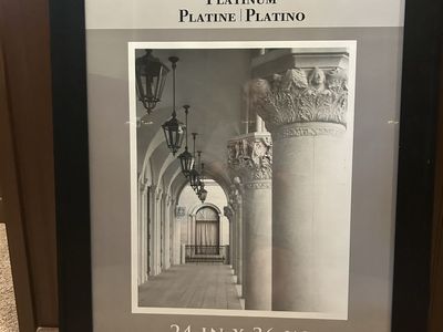 Never used. Studio Decor Platinum Black Picture Frame 24 x 36 in