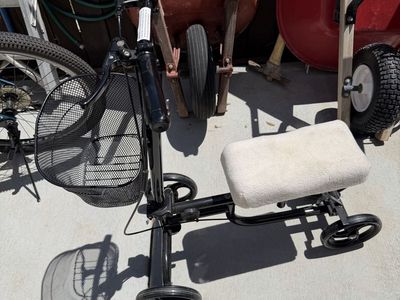 Knee Scooter Walker with Basket - Black, Used