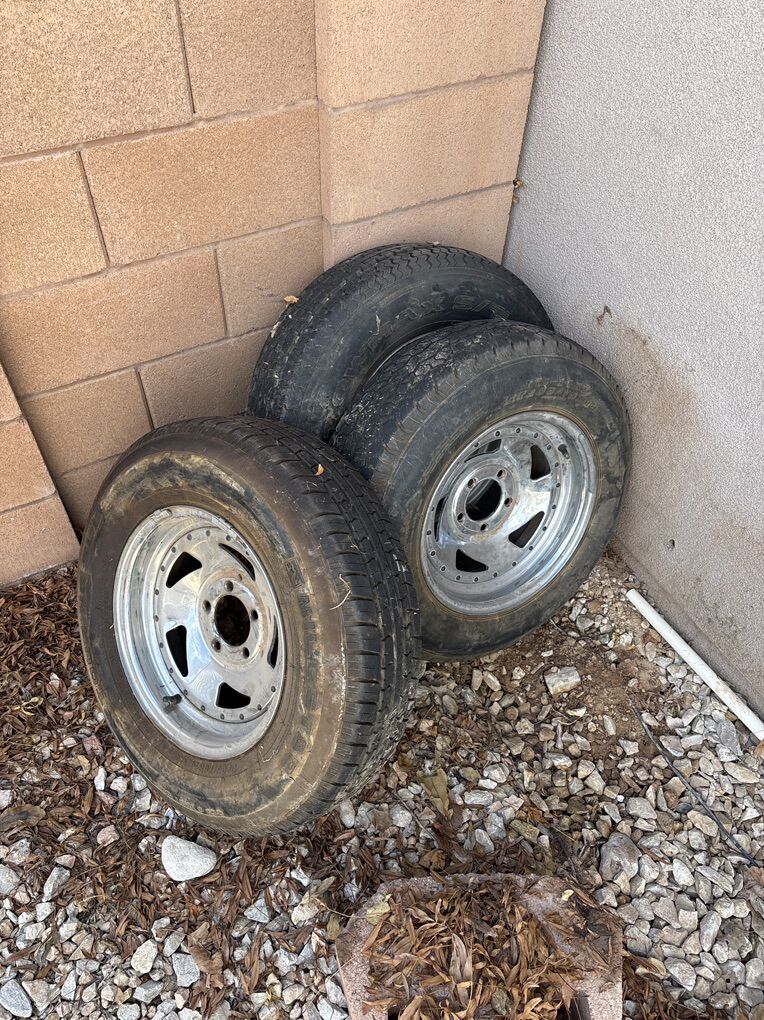 4 Used Trailer, Wheels And Tires Five Lug
