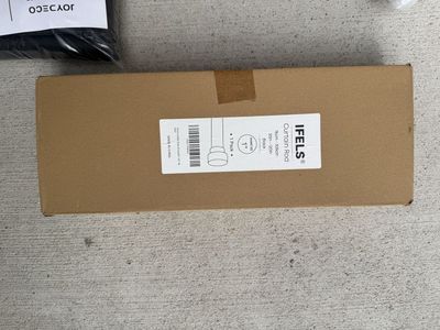 IFELS Black Curtain Rod, 30-120in Adjustable, 1" Diameter - New