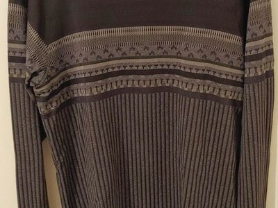 Lululemon Rest Less Sweater Top Black Gray medium