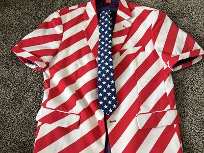 ‘Murica Mens Short Sleeve Suit Jacket
