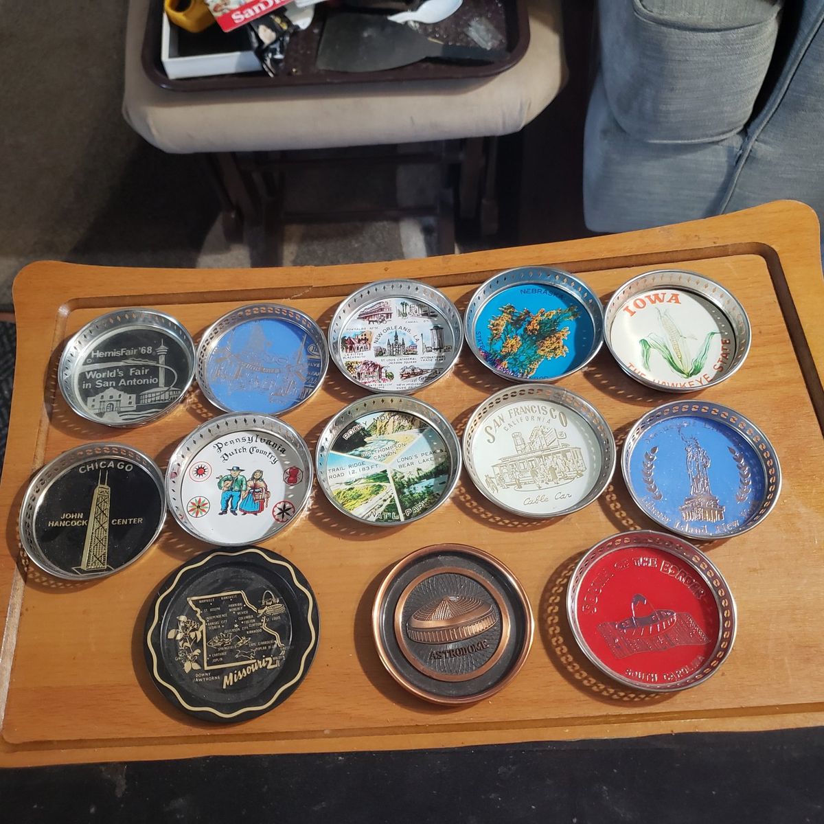 Vintage coasters from Japan