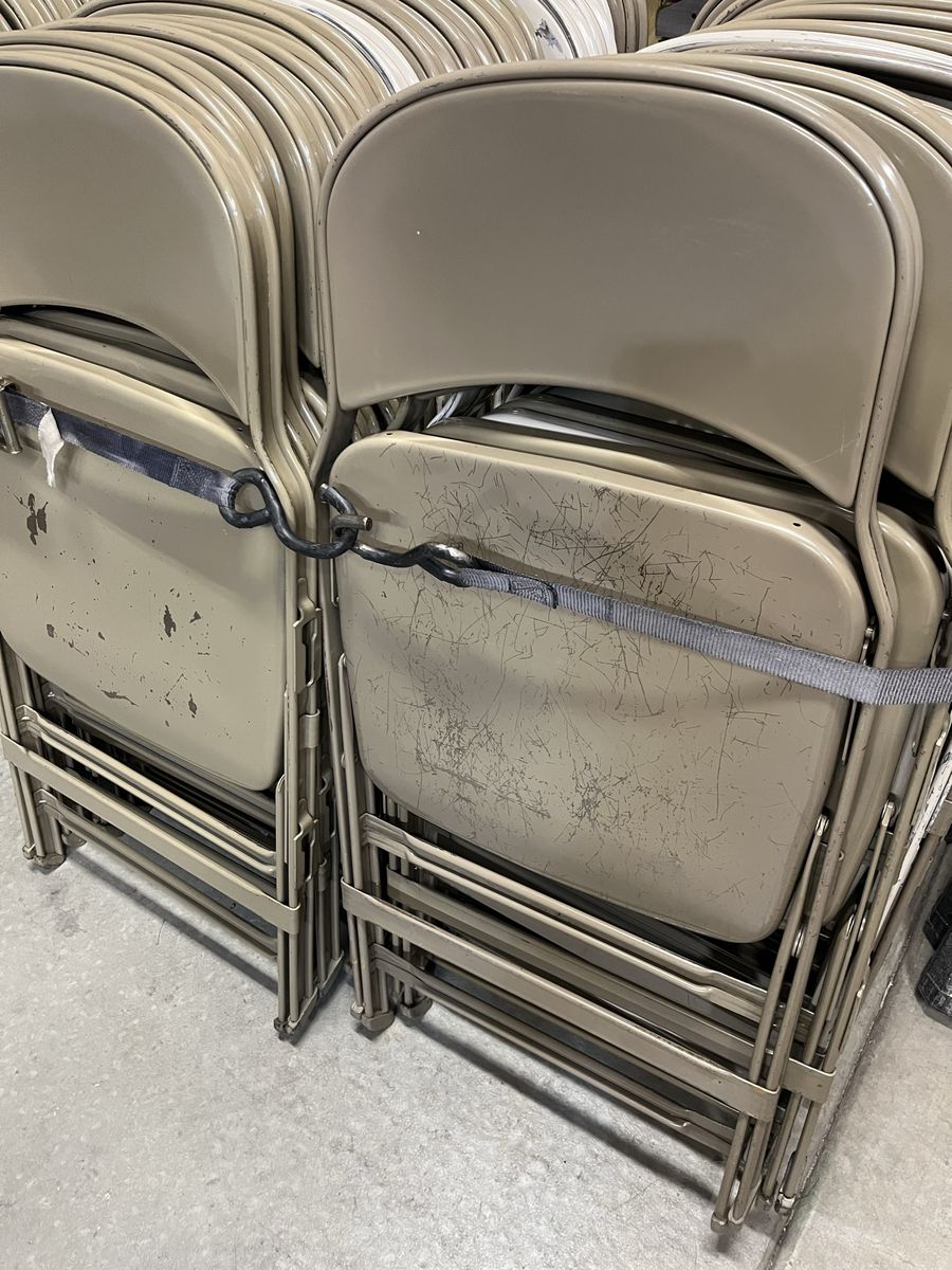 Metal folding chairs