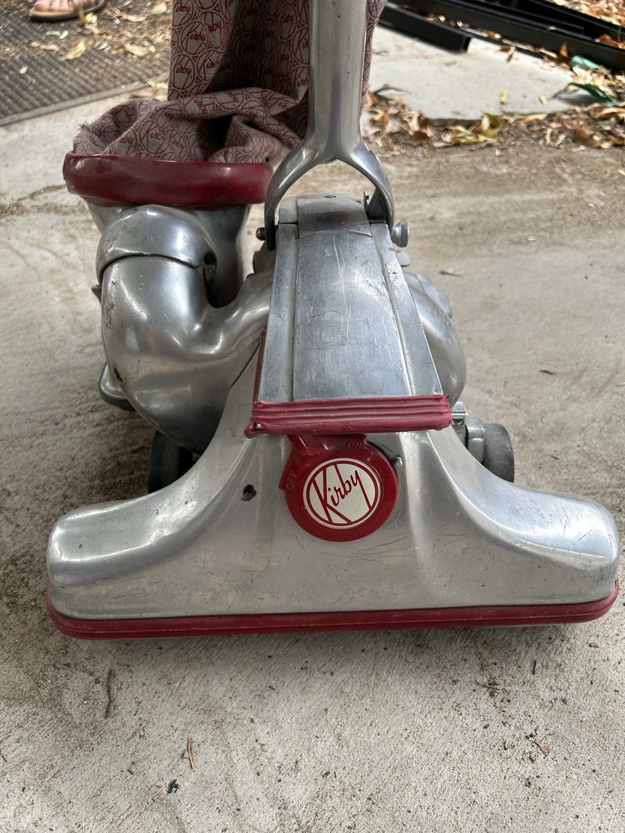 Vintage 1950s Kirby Model 512 Sanitation System Upright Vacuum with Box & Attachments