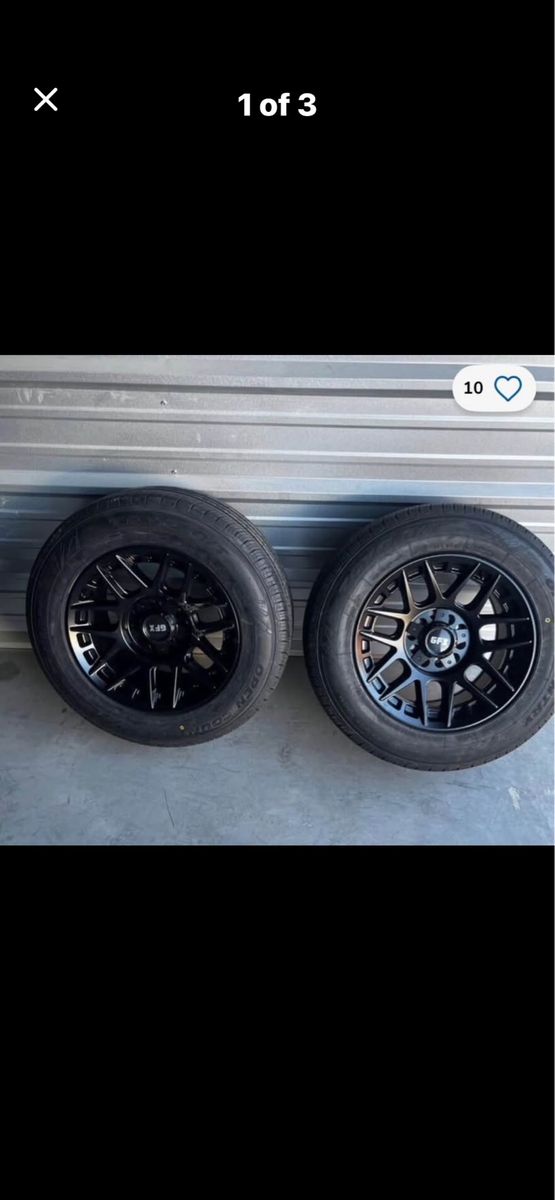 New Set of 2 Toyo 235/65 R 17 Tires Mounted on New GFX Wheels.                        5 on 4.5 or 5 on 5 lug pattern