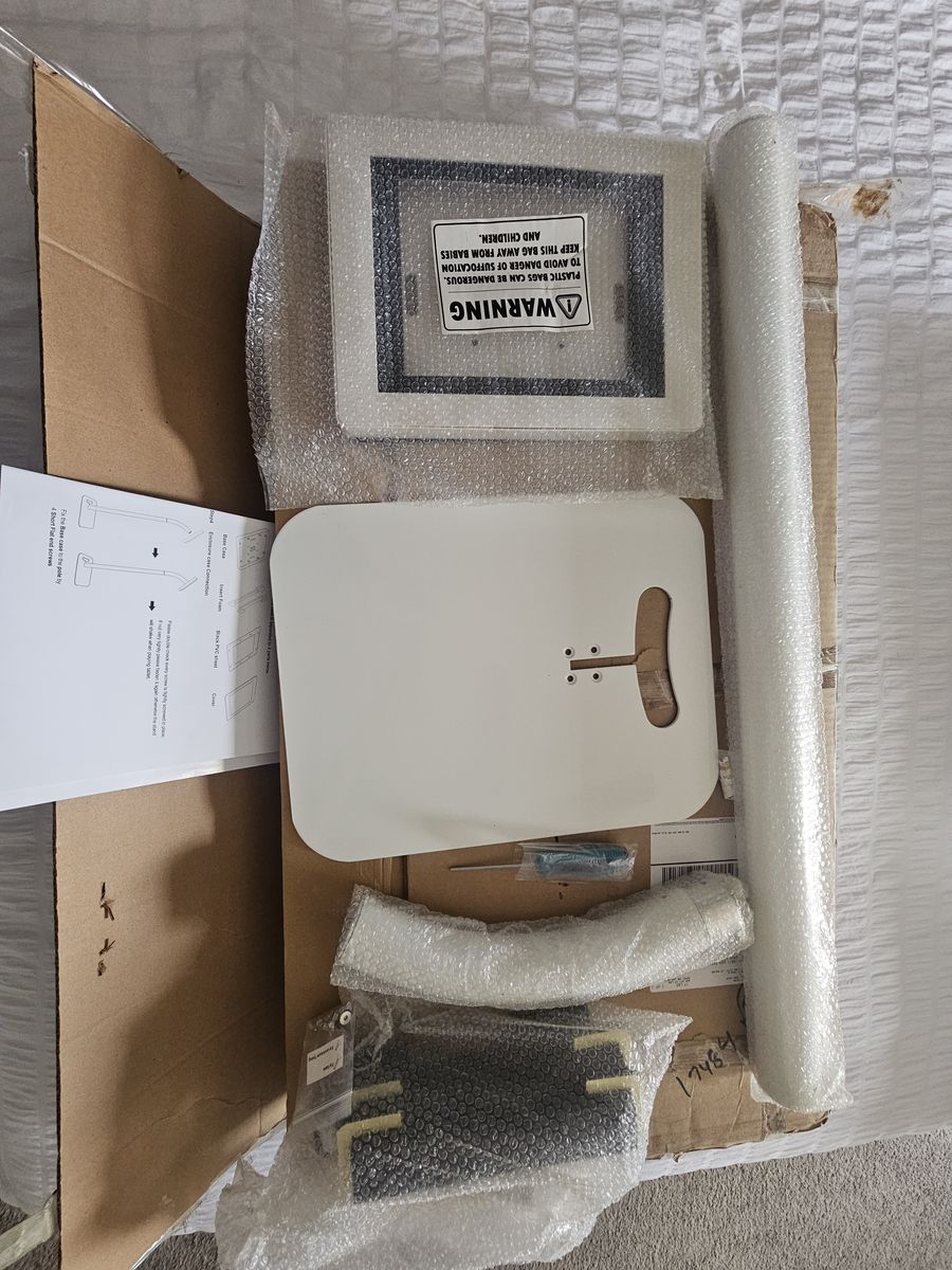 iPad Tablet Floor Stand – Adjustable, Locking Enclosure – PRISTINE CONDITION (2 Available!)