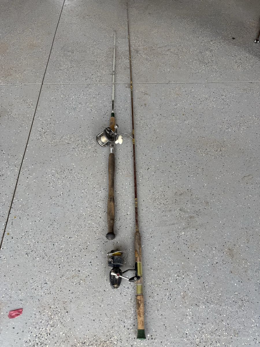 Two Old Fishing Poles